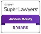 Rated By Super Lawyers Joshua Moudy 5 Years
